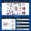 4 de Julio Día de la Independencia Americana Enano Águila Calva Pegatina Electrostática Ventana de Vidrio Decoraciones de Atmósfera Festiva