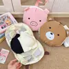 Bolsa de Almacenamiento para Ropa Interior de Viaje 3 en 1 Portátil Organizador de Ropa Interior para Maleta Bolsa de Almacenamiento Linda de Oso