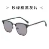 Gafas de Sol Modelo Nuevo 630, Montura Media Polygonal de Ceja Gafas de Sol con Protección UV para Deportes al Aire Libre y Conducir