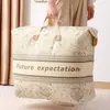 Bolsa de Almacenamiento de Gran Capacidad para el Hogar, a Prueba de Humedad, a Prueba de Polvo, de Algodón, para Colchas y Mantas, Ropa, Ropa de Cama, Equipaje de Mudanza, Bolsa Organizadora para Empacar