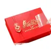 Caja de Regalo de Año Nuevo Pegatinas de Transferencia Marca Personalizada Pegatinas de Estampado en Caliente UV Etiquetas de Cristal de Empresa Pegatinas de Logotipo con Estampado en Caliente Autoadhesivas