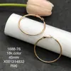 Xuping Brazaletes Rusos Transfronterizos para Oreja, Aros Color Oro de 18K con Incrustaciones de Diamantes, Joyería de Lujo Ligero de Alta Gama al por Mayor para Mujeres