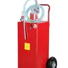Tanque de gás de quatro rodas feito sob medida com bomba de transferência, recipiente de combustível a gasolina/diesel com dispensador de combustível, carrinho de ferramentas de aço inoxidável