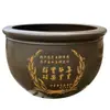 Jarrón de cerámica grande de Jingdezhen, pintado a mano y tallado, para estanques de peces en patios, estanques de lotos y proyectos de turismo cultural de empresas vinícolas; personalización de fábrica disponible