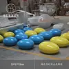 Bancos en Forma de Guijarro, Asientos de Fibra de Vidrio, Sofás Blandos Cubiertos para Uso Público en Centros Comerciales al Aire Libre, Decoración Comercial Pintada