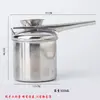 Olla de soplado de esmalte de acero inoxidable de alta gama para cerámica, olla de riego manual para pintura integrada, herramienta de coloración de esmalte cerámico
