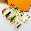 Pulsera de Acero Titanio Trébol de Cuatro Hojas """"""Pulsera de Alto Lujo"""" Acero Titanio Chapado en Oro Real de 18K Soporta Dropshipping