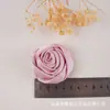 Primavera Tecido Fresco e Elegante Rosa Enrolado DIY Feito à Mão Simples Grampo de Cabelo Corda de Cabelo Acessórios para Vestuário Acessórios