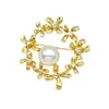 Broche de Flor para Mujer, Broche Versátil Casual para Suéter, Broche Pequeño de Perla para Traje y Abrigo, Nuevo Estilo para Cuello
