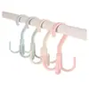 Colgador Multifuncional de Cuatro Ganchos para Abrigos y Sombreros Uso Doméstico Colgador de Bolsas Perchero para Corbatas Sin Taladro Estante de Almacenamiento para Bufandas Giratorio