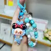 Llavero de Muñeca Colgante de Resina de Dibujos Animados Transfronterizo Cadena para Teléfono Móvil Pulsera de Perlas Cadena para Bolso Linda Venta al por Mayor
