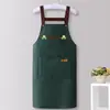 Delantal para Cocina Casera Impermeable y a Prueba de Aceite Mono de Alta Apariencia PVC Engrosado Resistente a Manchas Ropa de Trabajo para Catering Logo Personalizado