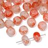 10x8mm Vidrio Manchado Espolvoreado con Oro Ábaco Vidrio Cuentas Sueltas Hecho a Mano DIY Pulsera Collar Joyería Material para Cuentas