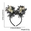 2027 Diadema de Feliz Año Nuevo Nochevieja Fiesta Temática Negra y Dorada Accesorios Coloridos para el Cabello Diadema Estrella Copa de Vino Diadema con Letra