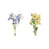 Europa y Estados Unidos transfronterizo nuevo broche de girasol de Van Gogh esmalte pintado pin de flor de iris de Van Gogh venta al por mayor