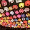 Faroles de Estilo Chino Inspirados en Antigüedades con Satén de Seda en Forma de Diamante, Formas Irregulares de Colores Variados, Resistentes a la Lluvia para Exteriores, Luminosos, Artesanía de Tejido de Bambú, Diseño Hueco