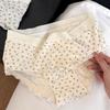 Roupa íntima floral simples feminina verão algodão fino alongado virilha forrado orelha quadril respirável cintura baixa calcinhas