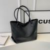 2024 Novo PU Tecido Tote Big Bag Moda High-end Bolsa de Ombro Grande Capacidade Bolsa Geral