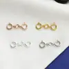 Plata de Ley S925 Hebilla Doble Qq Hebilla de Resorte Hebilla de Pulsera Hebilla de Collar Accesorios de Conexión para Pulsera y Collar de Perlas DIY