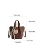 Bolsa de Mão Tipo Balde Simples e Versátil para Mulheres, Novo Modelo Primavera 2026, Textura de Alta Qualidade, Bolsa de Ombro Transversal Casual Retrô