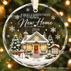 Nuevas Decoraciones para el Hogar Más Vendidas 2026, Adornos Navideños de Vidrio de Cristal, Regalos para Familiares y Amigos