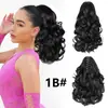Pinza de garra de venta cruzada más vendida para coleta de cabello ondulado para mujeres, extensiones de pinza de pelo postizo, coleta rizada al por mayor