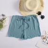 Shorts esportivos europeus e americanos leves respiráveis casuais soltos Praia curto cordão calças de praia calças femininas Home
