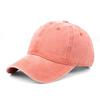 Boné de beisebol antigo lavado liso, boné de estudante da moda para casais, boné infantil para todos os jogos, chapéu de sol pequeno com rosto mostrado