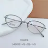 Armazón de gafas ultraligero semi-titanio marco ovalado retro para hombre y mujer se puede salado dulce marco al por mayor M6212