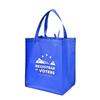 Bolsa de color no tejida al por mayor en stock bolsa para llevar horizontal bolsa de mano para compras bolsa publicitaria universal tridimensional
