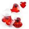 Arte de Uñas Hot Transfronterizo Estilo Japonés Forma de Corazón Fondo Puntiagudo Diamante Grande Vidrio Estéreo Diamante Brillante Adhesivo para Uñas Joyería de Diamante