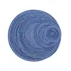 Jogo Americano de Ráfia Nórdica Feito à Mão Base para Prato Ocidental Tapete Antiderrapante de Mesa Porta-Copo Simples Base Redonda para Tigela Jogo Americano de Fio de Algodão