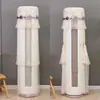 Modelo nuevo, no es necesario quitar la cubierta del aire acondicionado al encenderlo, funda de tela decorativa universal cilíndrica vertical para polvo de aire acondicionado