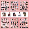 100 Pegatinas Planas Únicas de Ídolos Masculinos y Femeninos, Celebridades y Estrellas, Colección de Pegatinas de Soporte Creativo para Scrapbooking DIY