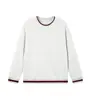 Sudadera Holgada a Rayas Retro Americana 320g Primavera y Otoño Marca de Moda Cuello Redondo Color de Contraste Estilo Escolar Manga Larga