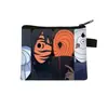 Nuevo y popular monedero de Naruto, linda bolsa de monedas con cremallera de dibujos animados, pequeña bolsa de almacenamiento para estudiantes al por mayor