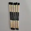 Herramientas de Belleza Brocha de Maquillaje Profesional Personalizada Brocha de Doble Punta Perfecta Brocha para Sombra de Ojos Brocha para Corrector Brocha de Maquillaje Lista para Usar