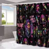 Amazon Halloween Murciélago Fantasma Cortina de Ducha para Baño Hogar Impermeable a Prueba de Moho Cortina de Ducha Cortina de Ducha para Separación de Inodoro