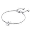 Suprimento de fábrica joias moda europeia e americana temperamento design ins pulseira de aço inoxidável 26 letras do alfabeto feminino