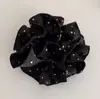 Scrunchie de Cetim com Bolinhas em Formato de Coração Estilo Francês para Rabo de Cavalo Baixo, Acessório de Laço de Cabelo Doce e Delicado para Meninas