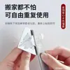 Gancho de acero inoxidable sin perforaciones fuerte adhesivo detrás de la puerta gancho para abrigos gancho de pared de cocina baño dormitorio gancho adhesivo