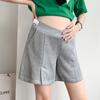 Pantalones cortos para embarazadas de verano, finos, de cintura baja, talla grande, holgados, informales, de pierna ancha