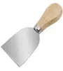 Cuchillo para queso de acero inoxidable cuchillo para queso mango de madera juego de cuatro piezas cuchillo para vajilla occidental pastel mantequilla herramienta para pizza traje en stock