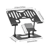 Soporte para Teléfono Móvil y Laptop Dos en Uno Elevado Vertical Disipación de Calor Plegable Oficina Elevable Soporte de Acero al Carbono