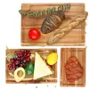 Tabla de cortar de madera de acacia para el hogar Cocina Tabla de cortar de madera maciza y para amasar Tabla de cortar Restaurante Cocina Tabla de cortar de madera engrosada Venta al por mayor