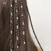 Anéis para Dreadlocks de Festival de Música Adereços de Cabeça de Garota Popular Adereços de Cabeça com Personalidade Europeia e Americana Perucas Decoração para Dreadlocks Presilhas de Cabelo Anéis de Cabelo Adereços de Cabeça para Dança de Rua