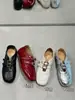 Zapatos Mary Jane Estilo Coreano para Mujer 2026 Nuevo Primavera Rojo Correa Doble Hebilla Plano Bajo Moda Tendencia Zapatos de Entrenamiento Alemanes