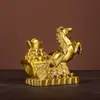 Adornos Decorativos de Caballos, Caballo de Cobre con Lingotes, Carro de Caballos de Latón, Caballo de Cobre para la Buena Fortuna, Caballo Tang de Cobre para la Entrada de Oficina o Tienda