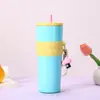 Taza de Paja de Alta Calidad, Taza Aislada de Acero Inoxidable 304, Taza de Hielo para Mantener Frío, Taza de Agua Portátil para Coche de Gran Capacidad