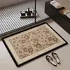 Alfombrilla de Suelo de Barro Diatomeas con Patrón de Flor de Viento Usada para Baño Inodoro Absorción de Agua Secado Rápido Antideslizante Almohadilla para Pies Resistente a la Suciedad Fácil de Limpiar Felpudo